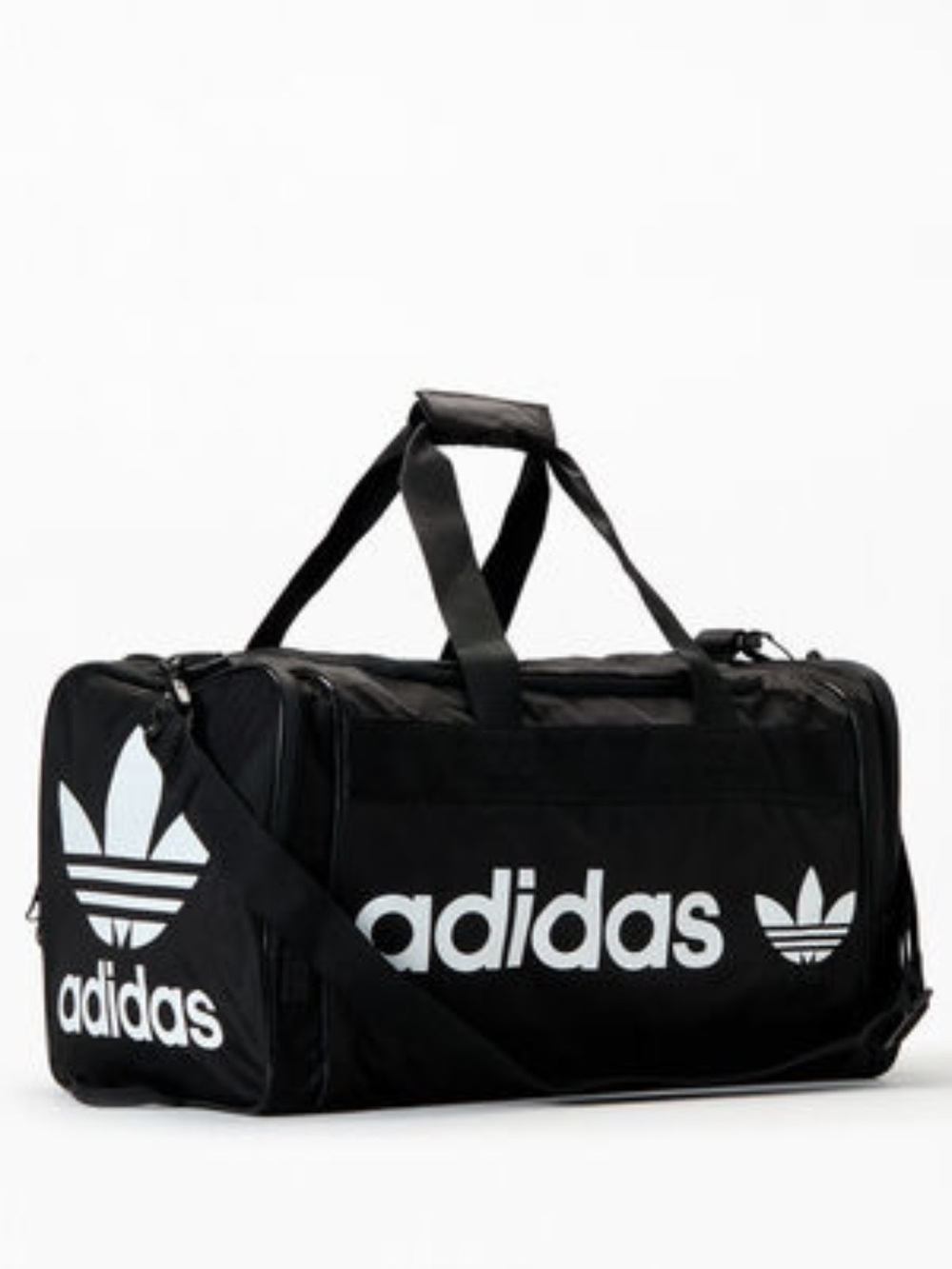 Adidas Originals Santiago II Duffel Bag Black White New With Tags MSRP $50